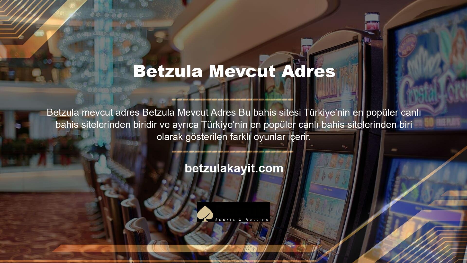 Bu site ile casino oyunları, spor oyunları, elektronik oyunlar, canlı casino oyunları, slot oyunları, rulet oyunları, poker oyunları ve diğer birçok oyundan seçim yapma fırsatınız olacak